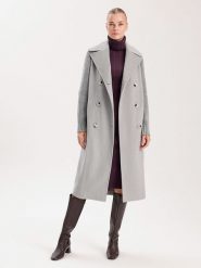 BGN Płaszcz przejściowy w kolorze szarym rozmiar: 40. Szare płaszcze BGN, bez wzorów, z tkaniny, bez kaptura. Za 265.39 zł.