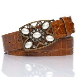 DAMSKI PASEK VANZETTI PASEK SKÓRZANY SOPO-VAN902 645 40mm Ledergürtel Q. 6186(6250). Brązowe paski Vanzetti, bez wzorów, klasyczne. Za 89.99 zł.