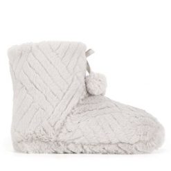 Kapcie Home & Relax. Szare obuwie domowe Home & Relax, bez wzorów, bez zapięcia. Za 79.99 zł.