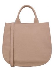 Charm Skórzana torebka w kolorze beżowym - 33 x 30 x 14 cm rozmiar: onesize. Brązowe torby na ramię Charm, bez wzorów, z materiału, przez ramię, bez dodatków. Za 347.99 zł.