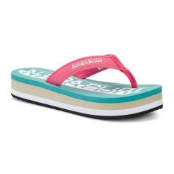 Klapki damskie Napapijri Stick. Klapki Napapijri, bez wzorów, bez obcasa. Za 129.99 zł.