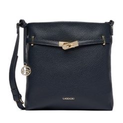 Torebka Lasocki. Niebieskie listonoszki Lasocki, bez wzorów, bez dodatków. Za 169.99 zł.