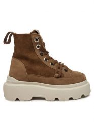 Inuikii Botki Matilda 35203-028 Brązowy. Brązowe botki Inuikii, bez wzorów, ze skóry, bez obcasa, na płaskiej podeszwie, bez zapięcia. Za 1,599.00 zł.