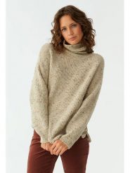 TATUUM Golf w kolorze beżowym rozmiar: XL. Brązowe golfy Tatuum, xl, bez wzorów, ze splotem, bez ramiączek. Za 174.84 zł.