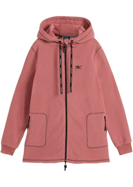 Bluza rozpinana z polaru, z kieszeniami z zamkiem. Szare bluzy bonprix, bez wzorów, z polaru, bez kaptura. Za 129.99 zł.