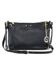 Lia Biassoni Skórzana torebka "Arroscia" w kolorze czarnym - 27 x 18 x 10 cm rozmiar: onesize. Czarne torby na ramię Lia Biassoni, bez wzorów, z materiału, na ramię, bez dodatków. Za 260.99 zł.