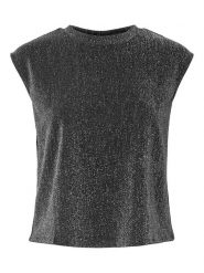 Pieces Top "Maeve" w kolorze szarym rozmiar: XL. Szare topy Pieces, xl, bez wzorów, bez kołnierzyka, bez ramiączek. Za 52.42 zł.