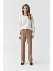 TATUUM Spodnie "Laurania" w kolorze beżowym rozmiar: 34. Brązowe spodnie materiałowe Tatuum, bez wzorów, z materiału. Za 135.81 zł.
