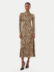 Marella Sukienka codzienna Girino 2623626014 Brązowy jasny Regular Fit. Brązowe sukienki Marella, na co dzień, l, bez wzorów, z wiskozy, bez kołnierzyka, bez ramiączek, proste. Za 1,039.00 zł.