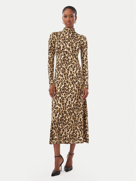 Marella Sukienka codzienna Girino 2623626014 Brązowy jasny Regular Fit. Brązowe sukienki Marella, na co dzień, l, bez wzorów, z wiskozy, bez kołnierzyka, bez ramiączek, proste. Za 1,039.00 zł.
