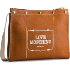 Torebka LOVE MOSCHINO - JC4072PP17LH0200 Cuoio. Brązowe listonoszki Love Moschino, bez wzorów, ze skóry ekologicznej, bez dodatków. W wyprzedaży za 539.00 zł.