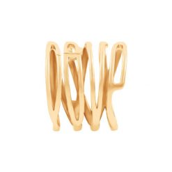 Pierścionek LOVE. Żółte pierścionki Lilou, pozłacane. Za 89.00 zł.