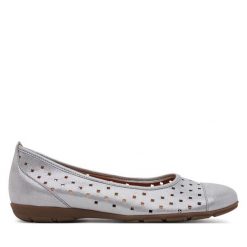 Baleriny Gabor. Szare baleriny Gabor, bez wzorów, bez obcasa. Za 389.99 zł.