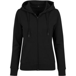 Damska Bluza Z Kapturem French Terry Z Pełnym Zamkiem Błyskawicznym. Czarne bluzy BUILD YOUR BRAND, xl, bez wzorów, z kapturem. Za 152.99 zł.