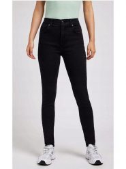 Lee Dżinsy - Slim fit - w kolorze czarnym rozmiar: W26/L31. Czarne jeansy Lee, l, z aplikacjami, z podwyższonym stanem. Za 153.71 zł.
