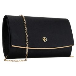 Czarna kopertówka damska wykonana ze skóry ekologicznej, zapinana klipsem magnetycznym Rovicky R-XS028-1. Czarne kopertówki ROVICKY, bez wzorów, ze skóry ekologicznej, bez dodatków. Za 54.99 zł.