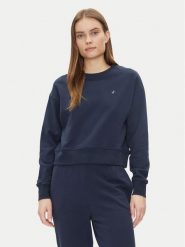 Save The Duck Bluza DF1180W CLEE20 Granatowy Relaxed Fit. Niebieskie bluzy Save the duck, bez wzorów, z bawełny, bez kaptura. Za 199.99 zł.