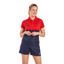 Damska koszulka polo Erima Six Wings. Czerwone koszulki polo Erima, l, bez wzorów, z materiału, bez kołnierzyka, bez ramiączek. Za 178.00 zł.