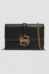 JUST CAVALLI Czarna kopertówka Iconic Snakes - Style 13. Czarne kopertówki Just Cavalli, bez wzorów, ze skóry ekologicznej, bez dodatków. W wyprzedaży za 599.99 zł.