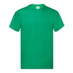 Oryginalna Bawełniana Koszulka Unisex Dla Dorosłych. Zielone bluzki FRUIT OF THE LOOM, s, bez wzorów, z bawełny, sportowe, bez kołnierzyka, bez ramiączek. Za 33.99 zł.