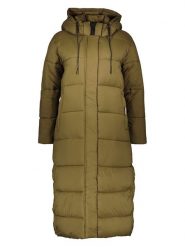 Khujo Płaszcz zimowy "Sorena" w kolorze oliwkowym rozmiar: L. Zielone płaszcze khujo, na zimę, l, bez wzorów, z puchu, bez kaptura. Za 340.46 zł.