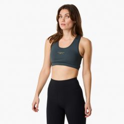 Biustonosz sportowy Trening Damska Swedemount Core Light Support Oddychający. Zielone bielizna sportowa SWEDEMOUNT, l, bez wzorów, z tkaniny. W wyprzedaży za 95.00 zł.