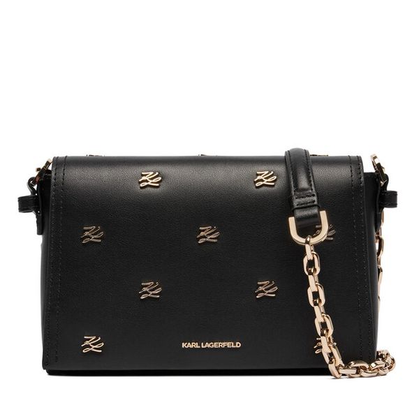 Torebka KARL LAGERFELD. Czarne listonoszki KARL LAGERFELD, bez wzorów, bez dodatków. Za 1,039.00 zł.
