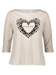 LIEBLINGSSTÜCK Koszulka "Willa" w kolorze białym rozmiar: 4XL. Brązowe bluzki LIEBLINGSSTÜCK, xl, bez wzorów, z bawełny, bez kołnierzyka, bez ramiączek. Za 117.73 zł.