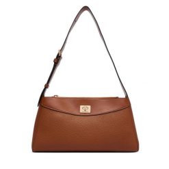 Torebka Calvin Klein. Brązowe torebki klasyczne Calvin Klein, bez wzorów, bez dodatków. Za 529.99 zł.