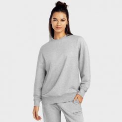 Bluza dresowa Lifestyle damska SIROKO Ash-W. Szare bluzy SIROKO, m, bez wzorów, z bawełny, bez kaptura. W wyprzedaży za 83.95 zł.