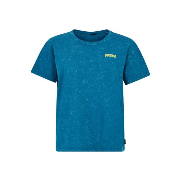 Koszulka damska Protest Alpha. Niebieskie bluzki Protest, bez wzorów, bez ramiączek. Za 217.50 zł.