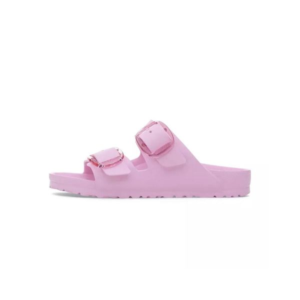 Klapki damskie Birkenstock Arizona. Czerwone klapki Birkenstock, bez wzorów, z gumy, bez obcasa. Za 428.00 zł.