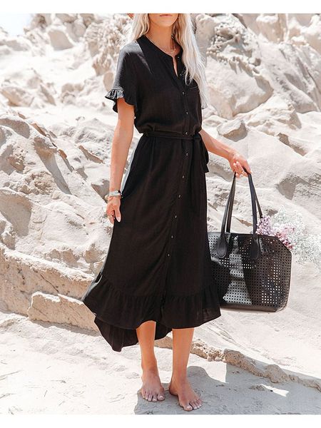 Milan Kiss Sukienka w kolorze czarnym rozmiar: L. Czarne sukienki Milan Kiss, na imprezę, l, bez wzorów, z tkaniny, bez kołnierzyka, bez ramiączek, maxi. Za 152.98 zł.