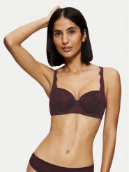Triumph Biustonosz z fiszbiną Amourette Charm 10214460 Bordowy. Czerwone biustonosze Triumph, bez wzorów, z syntetyku. Za 149.99 zł.
