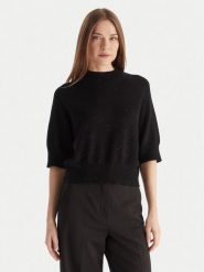 Kontatto Sweter 3M0903C Czarny Regular Fit. Czarne swetry Kontatto, m, bez wzorów, z syntetyku, bez ramiączek. Za 389.99 zł.