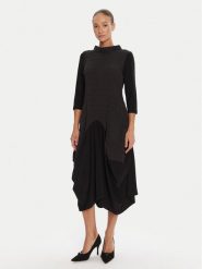 Joseph Ribkoff Sukienka codzienna 253085 Czarny Slim Fit. Czarne sukienki Joseph Ribkoff, na co dzień, bez wzorów, z syntetyku, bez kołnierzyka, bez ramiączek, proste. Za 1,429.00 zł.
