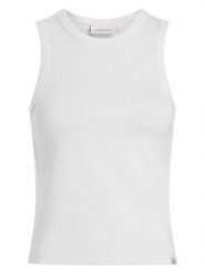 Calvin Klein Top w kolorze białym rozmiar: XL. Białe topy Calvin Klein, xl, bez wzorów, bez kołnierzyka, bez ramiączek. Za 113.99 zł.