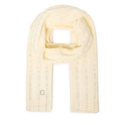 Szalik Guess. Białe szaliki Guess, z aplikacjami. Za 279.99 zł.