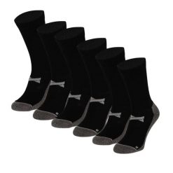 Skarpety Antypoślizgowe do Piłki Nożnej Pro - 6 par - Czarny. Czarne skarpety XTREME SOCKSWEAR, bez wzorów, z bawełny. Za 210.49 zł.