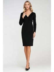 Nife Sukienka w kolorze czarnym rozmiar: 38. Czarne sukienki Nife, na co dzień, bez wzorów, bez kołnierzyka, bez ramiączek, maxi, proste. Za 200.13 zł.