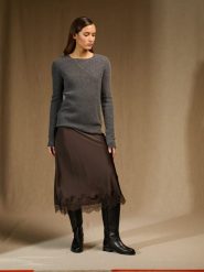 Perfect Cashmere Kaszmirowy sweter "Eugenia" w kolorze szarym rozmiar: XXL. Szare swetry Perfect Cashmere, xxl, bez wzorów, z kaszmiru, bez ramiączek. Za 413.99 zł.