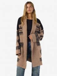 Noisy may Kardigan w kolorze jasnobrązowo-czarnym rozmiar: M. Brązowe kardigany Noisy may, m, bez wzorów. Za 206.91 zł.