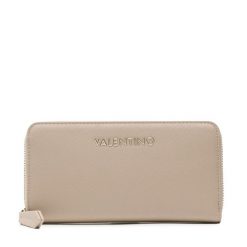 Duży Portfel Damski Valentino. Brązowe portfele Valentino, bez wzorów. Za 269.99 zł.