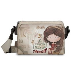 Beżowa Damska Torebka Anekke Edycja Limitowana. Brązowe listonoszki Anekke, z aplikacjami, zdobione, bez dodatków. Za 339.00 zł.