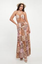 Spódnica maxi z wzorem paisley LIU JO. Spódnice Liu Jo, l, bez wzorów, maxi. Za 729.00 zł.