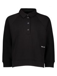 Replay Bluza w kolorze czarnym rozmiar: M. Czarne bluzy Replay, m, bez wzorów, z bawełny, bez kaptura. Za 242.13 zł.