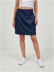 Orsay Spódnica dżinsowa w kolorze granatowym rozmiar: 32. Niebieskie spódnice Orsay, na co dzień, bez wzorów, z bawełny, midi, proste. Za 34.99 zł.