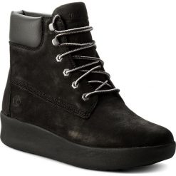 Botki TIMBERLAND - Berlin Park 6 Inch TB0A1RXT0011 Black. Czarne botki Timberland, bez wzorów, z materiału, bez obcasa, bez zapięcia. W wyprzedaży za 389.00 zł.