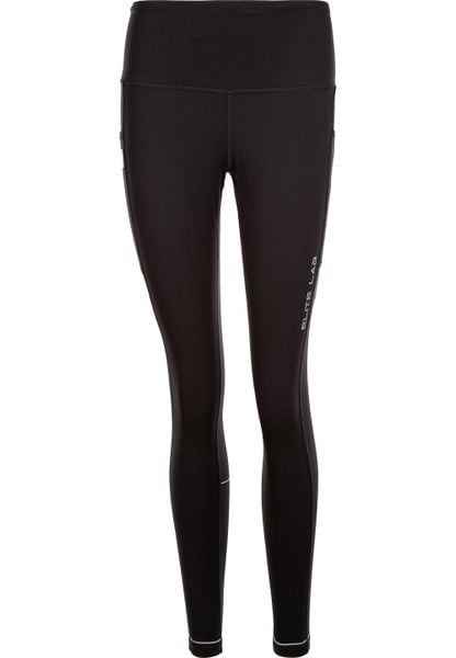Damskie rajstopy uciskowe Elite Lab Run Elite X1. Czarne rajstopy i pończochy ELITE LAB, s, bez wzorów, z materiału. Za 154.50 zł.