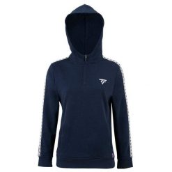 Bluza damska z kapturem Tecnifibre. Niebieskie bluzy TECNIFIBRE, bez wzorów, z kapturem. W wyprzedaży za 216.55 zł.